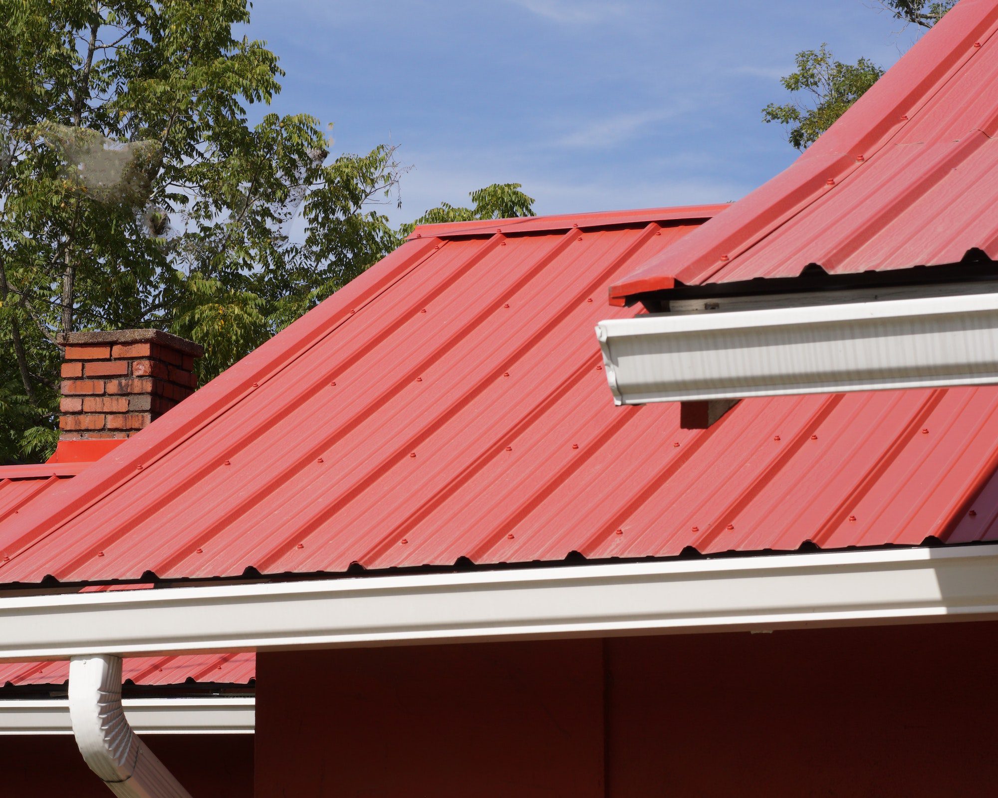 Red metal roof